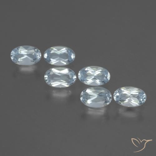 1.74ctw Natürlicher Himmerlblau Topas, Oval, VS