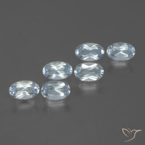 1.74 ct natürliche Himmerlblau Topas-Edelsteine, Oval, VS