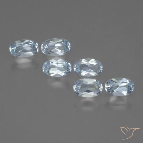 1.76ctw Natürlicher Himmerlblau Topas, Oval, VVS-VS