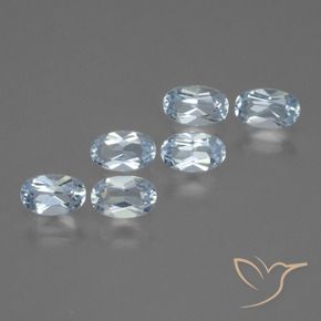 1.76 ct natürliche Himmerlblau Topas-Edelsteine, Oval, VVS-VS