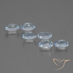 1.76 ct natürliche Himmerlblau Topas-Edelsteine, Oval, VVS-VS