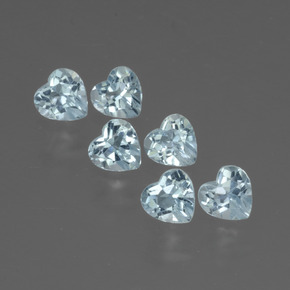 1.71 ct natürliche Himmerlblau Topas-Edelsteine, Herzform, VS