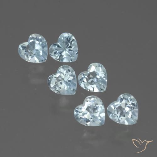 1.66 ct natürliche Himmerlblau Topas-Edelsteine, Herz, VS