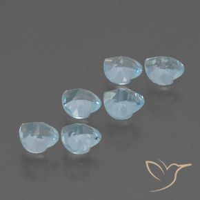 1.94 ct natürliche Himmerlblau Topas-Edelsteine, Herz, VS