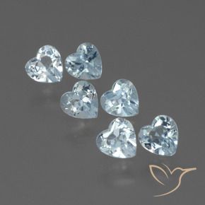 1.67 ct natürliche Himmerlblau Topas-Edelsteine, Herz, VS