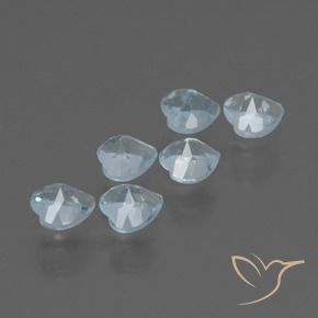 1.67 ct natürliche Himmerlblau Topas-Edelsteine, Herz, VS