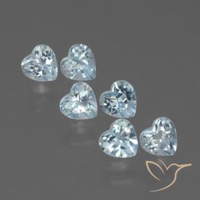 1.77 ct natürliche Himmerlblau Topas-Edelsteine, Herz, VS