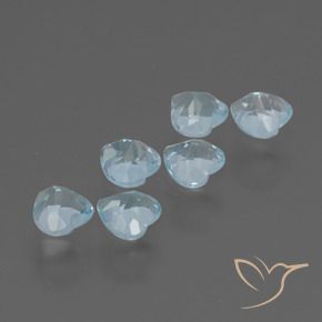 1.77 ct natürliche Himmerlblau Topas-Edelsteine, Herz, VS
