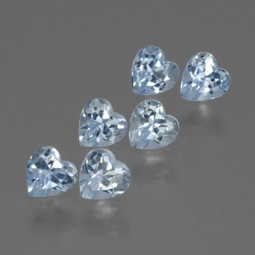 1,94 ct natürliche blauer Topas-Edelsteine, Herzform, VS