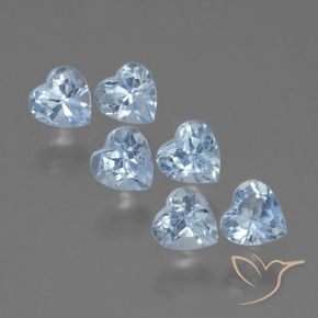 2.11 ct natürliche Himmerlblau Topas-Edelsteine, Herz, VS