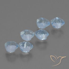 2.11 ct natürliche Himmerlblau Topas-Edelsteine, Herz, VS