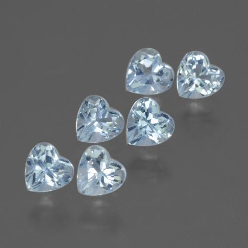 1.96 ct natürliche Himmerlblau Topas-Edelsteine, Herzform, VS