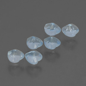 1.96 ct natürliche Himmerlblau Topas-Edelsteine, Herzform, VS
