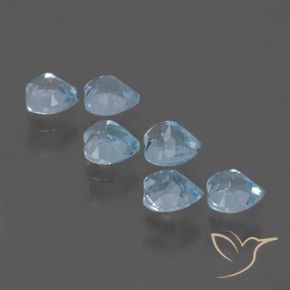 1.76 ct natürliche Himmerlblau Topas-Edelsteine, Herz, VS