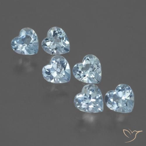 1.70ctw Natürlicher Himmerlblau Topas, Herz, VS