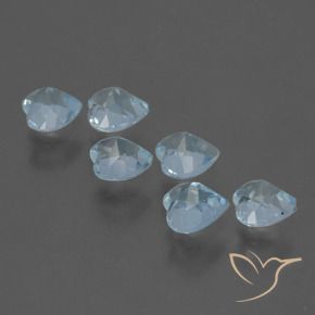 1.70 ct natürliche Himmerlblau Topas-Edelsteine, Herz, VS