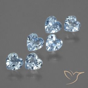 1.69 ct natürliche Himmerlblau Topas-Edelsteine, Herz, VS