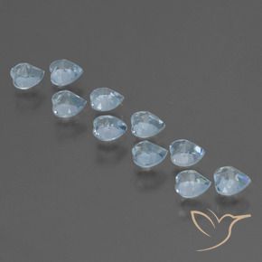 2,83 ct natürliche blauer Topas-Edelsteine, Herzform, VS