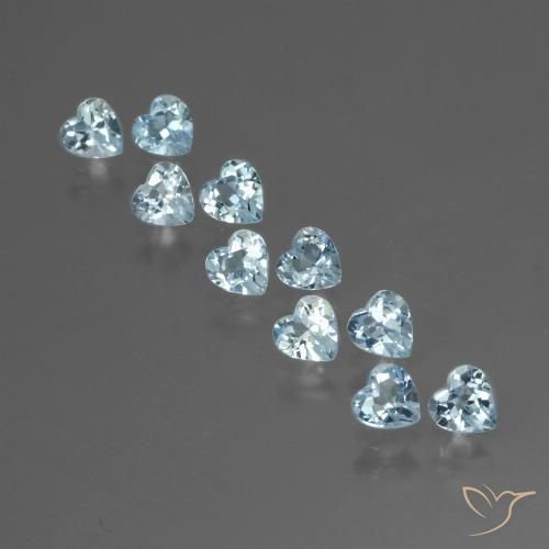 2.93ctw Natürlicher Himmerlblau Topas, Herz, VS