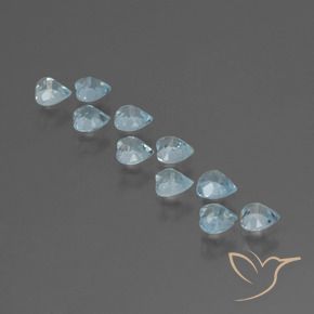 2.93 ct natürliche Himmerlblau Topas-Edelsteine, Herz, VS