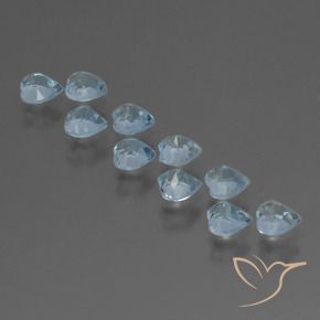 2.91 ct natürliche Himmerlblau Topas-Edelsteine, Herz, VS