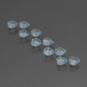 2,68 ct natürliche blauer Topas-Edelsteine, Herzform, VS