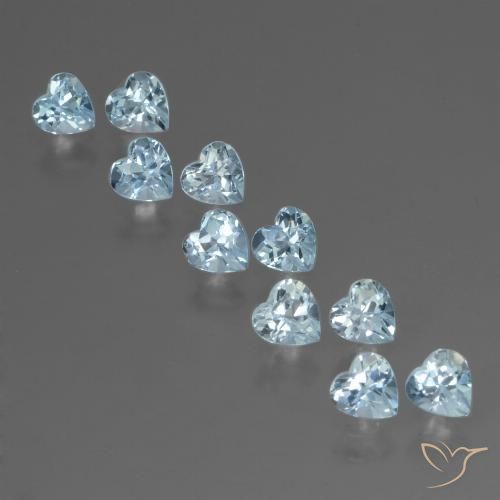 2.95ctw Natürlicher Himmerlblau Topas, Herz, VS