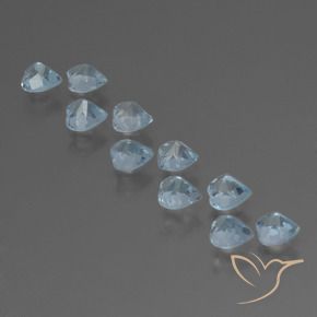 2.95 ct natürliche Himmerlblau Topas-Edelsteine, Herz, VS