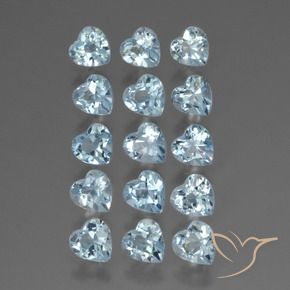 4.60 ct natürliche Himmerlblau Topas-Edelsteine, Herz, VS