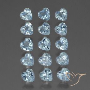 4.31 ct natürliche Himmerlblau Topas-Edelsteine, Herz, VS