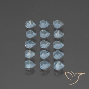 4.31 ct natürliche Himmerlblau Topas-Edelsteine, Herz, VS
