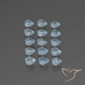 4.49 ct natürliche Himmerlblau Topas-Edelsteine, Herz, VS