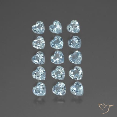 3.96ctw Natürlicher Himmerlblau Topas, Herz, VS