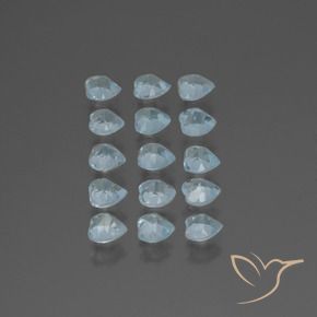 3.96 ct natürliche Himmerlblau Topas-Edelsteine, Herz, VS
