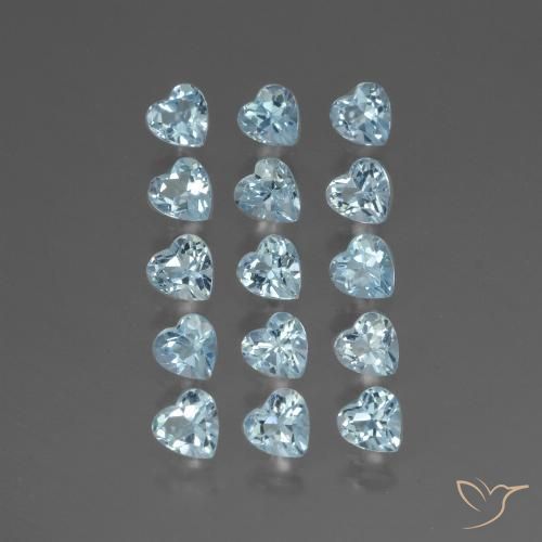 4.93ctw Natürlicher Himmerlblau Topas, Herz, VS