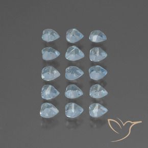 4.93 ct natürliche Himmerlblau Topas-Edelsteine, Herz, VS