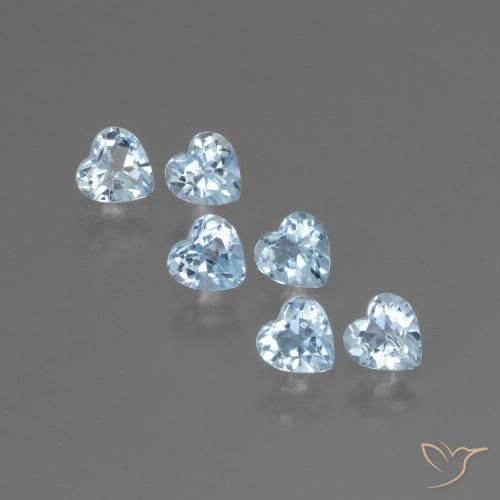 1.87ctw Natürlicher Himmerlblau Topas, Herz, VS