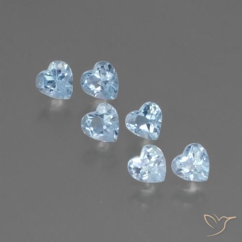 1.78ctw Natürlicher Himmerlblau Topas, Herz, VS