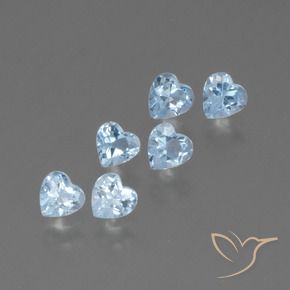 1.78 ct natürliche Himmerlblau Topas-Edelsteine, Herz, VS