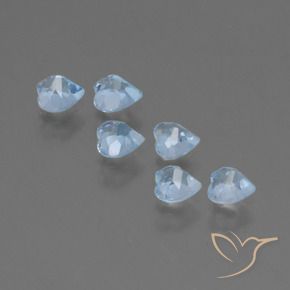 1.78 ct natürliche Himmerlblau Topas-Edelsteine, Herz, VS