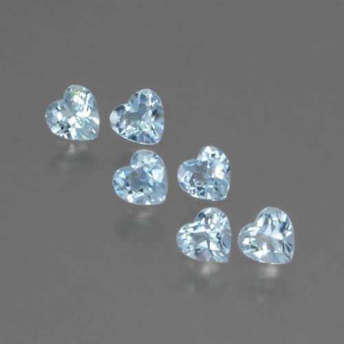 1,71 ct natürliche blauer Topas-Edelsteine, Herzform, VS
