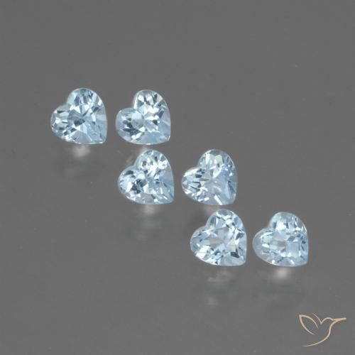 1.77ctw Natürlicher Himmerlblau Topas, Herz, VS