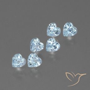 1.77 ct natürliche Himmerlblau Topas-Edelsteine, Herz, VS