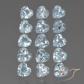 4.55 ct natürliche Himmerlblau Topas-Edelsteine, Herz, VS