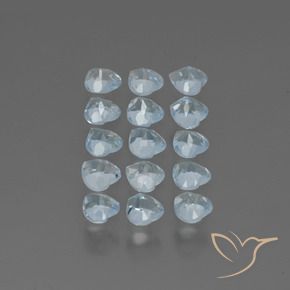 4.55 ct natürliche Himmerlblau Topas-Edelsteine, Herz, VS