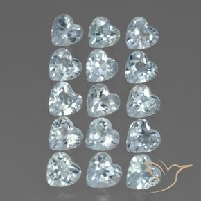 4.75 ct natürliche Himmerlblau Topas-Edelsteine, Herz, VS
