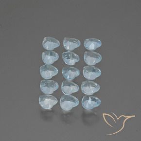 4.08 ct natürliche Himmerlblau Topas-Edelsteine, Herz, VS