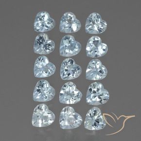 4.26 ct natürliche Himmerlblau Topas-Edelsteine, Herz, VS