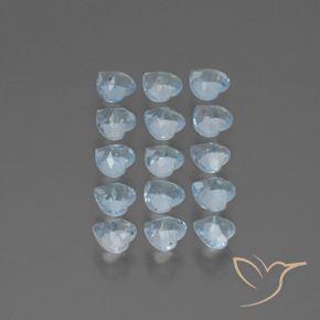 4.26 ct natürliche Himmerlblau Topas-Edelsteine, Herz, VS