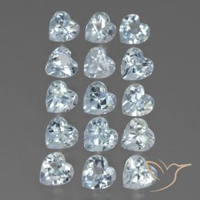 4.60 ct natürliche Himmerlblau Topas-Edelsteine, Herz, VS